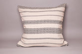 Housse de coussin en coton tissé main 60 x 60 cm